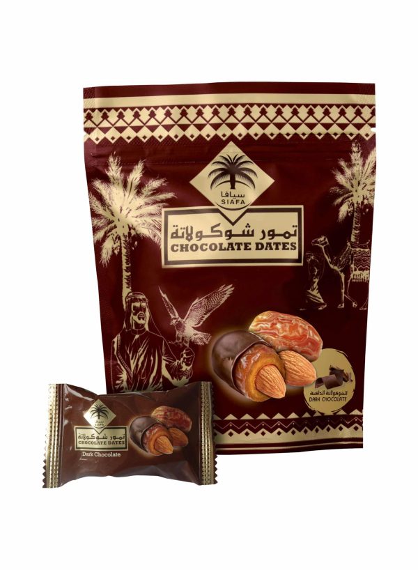 Dates with dark chocolate (100 grams)