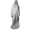 Fayrouz Prayer Cloth (for children from 10 to 12 years old) - Foral Blue