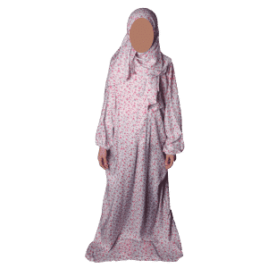 My Comfort prayer Cloth, Fayrouz Model , Floral Pink,