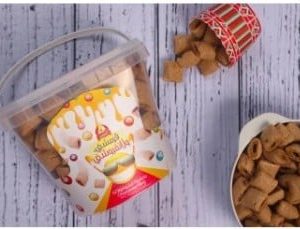 Qarmishni La Tqaroshni chocolate stuffed puffs 300 grams