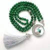 Alfayhaa Dome Prayer Beads- Green Agate