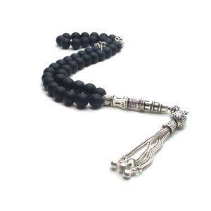 Minaret Black Agate Prayer Beads