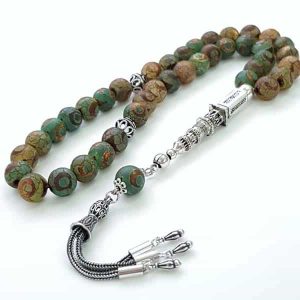 Minaret Prayer Beads- Tibetan Agate