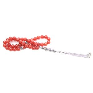 Minaret Red Agate Prayer Beads