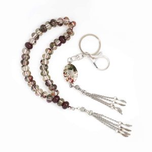 Prayer Beads & Keychain with Rose & Madina Mint