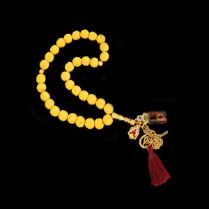 Saffron Prayer Beads