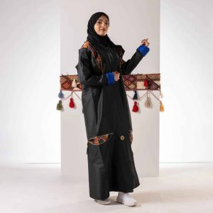 Black Shanton Abaya, Sadu pattern