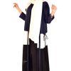 عباية كريب اسود فاخر