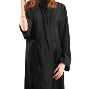 Softly embroidered abaya