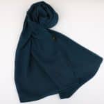 طرحة طبقتين سادة لون زراق المحيط