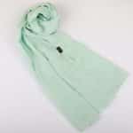 Plain two-layer veil, light green color
