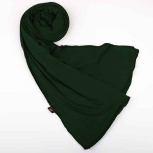 Plain Stretch Cotton Veil, Olive Green