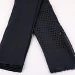 طرحة بتطريز مربعات لون كحلي