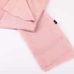 طرحة لينن بتطريز خطوط لامع لون وردي