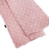 Linen polka dot veil pink