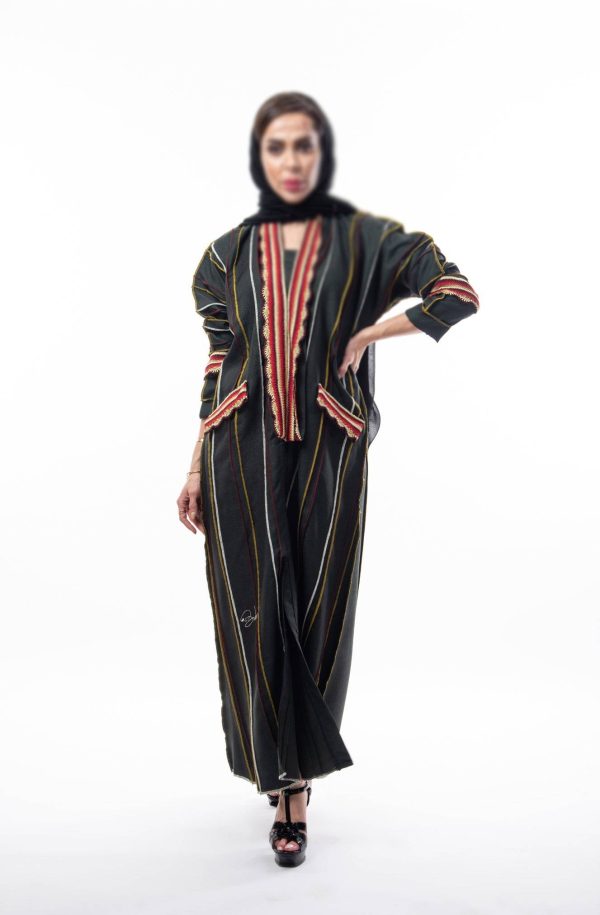 عباية لينن دانتيل