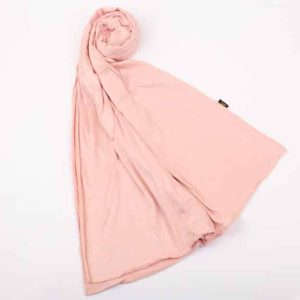 Plain stretch cotton veil, pink